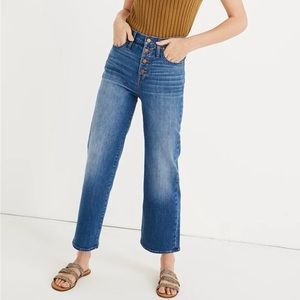 Madewell Slim Wide Leg Crop Jeans